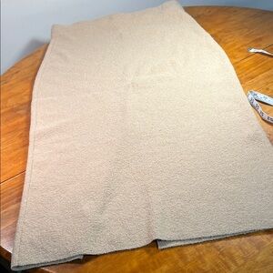 a new day Beige Tan Boucle Pencil Skirt